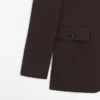 Blazers con bolsillos y cuello con solapas
