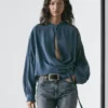 Blusa cruzada y fluida Blusa cruzada y fluida