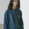 Blusa cruzada y fluida Blusa cruzada y fluida