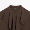 Blusa fluida con volantes Blusa fluida con volantes