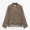 Blusa semitransparente bordada Blusa semitransparente bordada