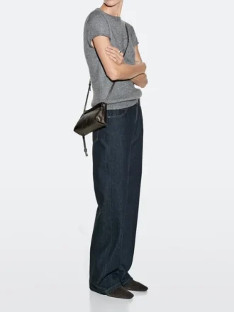Bolso bandolera de piel napa
