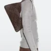 Bolso de hombro pequeño de cuero trenzado Bolso de hombro pequeño de cuero trenzado