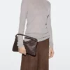 Bolso de hombro pequeño de cuero trenzado Bolso de hombro pequeño de cuero trenzado