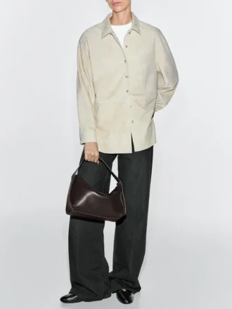 Bolso de hombro pequeño de piel napa