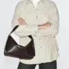 Bolso de hombro pequeño de piel napa Bolso de hombro pequeño de piel napa