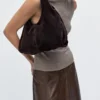 Bolso de mujer mediano de piel serrada Bolso de mujer mediano de piel serrada