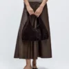 Bolso de mujer mediano de piel serrada Bolso de mujer mediano de piel serrada