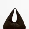 Bolso de mujer mediano de piel serrada Bolso de mujer mediano de piel serrada