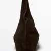 Bolso de mujer mediano de piel serrada Bolso de mujer mediano de piel serrada