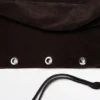 Bolso de piel de ante serraje con ojales Bolso de piel de ante serraje con ojales