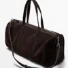 Bolso de viaje de piel de ante Bolso de viaje de piel de ante