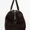 Bolso de viaje de piel de ante Bolso de viaje de piel de ante