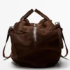 Bolso maxi de cuero gamuzado Bolso maxi de cuero gamuzado