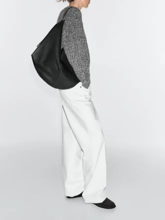 Bolso mediano de piel napa