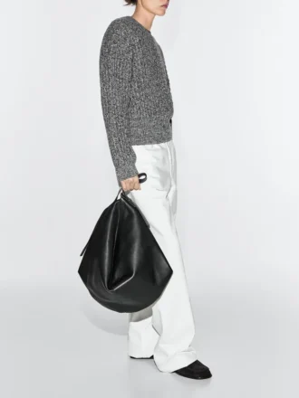 Bolso mediano de piel napa