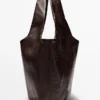 Bolso mediano de piel napa Bolso mediano de piel napa