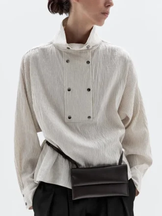 Bolso mini bandolera de piel napa