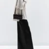 Bolso mini bandolera de piel napa