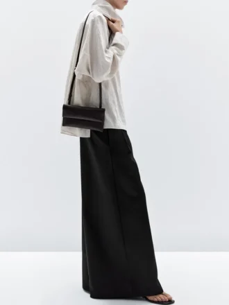 Bolso mini bandolera de piel napa