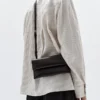 Bolso mini bandolera de piel napa