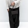 Bolso mini bandolera de piel napa