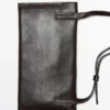 Bolso mini bandolera de piel napa