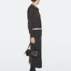 Bolso mini satchel de cuero texturado Bolso mini satchel de cuero texturado
