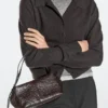 Bolso mini satchel de cuero texturado Bolso mini satchel de cuero texturado