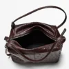 Bolso mini satchel de cuero texturado Bolso mini satchel de cuero texturado