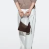 Bolso pequeño de piel de ante serraje Bolso pequeño de piel de ante serraje