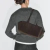 Bolso tipo cartera de cuero serraje Bolso tipo cartera de cuero serraje