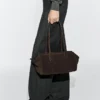 Bolso tipo cartera de cuero serraje Bolso tipo cartera de cuero serraje