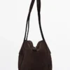 Bolso tipo cartera de cuero serraje Bolso tipo cartera de cuero serraje