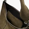 Bolso tipo cubo de piel de ante dividida Bolso tipo cubo de piel de ante dividida