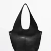 Bolso tote de piel napa Bolso tote de piel napa