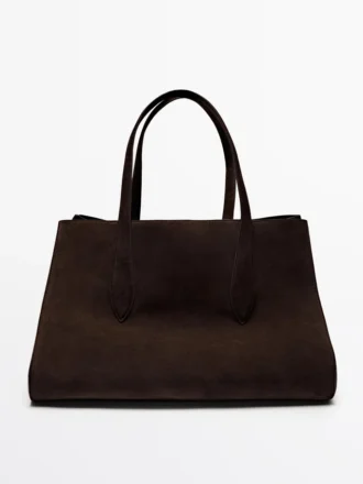 Bolso tote Maxi Md Icon de piel serraje
