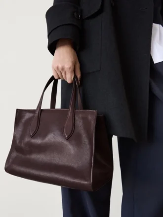 Bolso tote mediano de piel de napa Md Icon