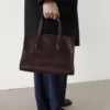 Bolso tote mediano de piel de napa Md Icon