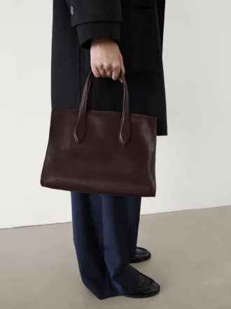 Bolso tote mediano de piel de napa Md Icon