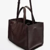 Bolso tote mediano de piel de napa Md Icon