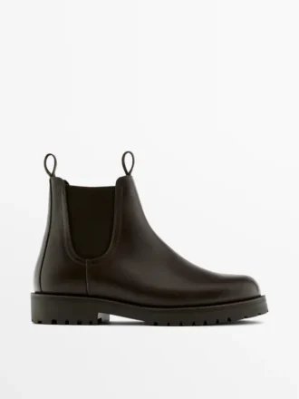 Botas Chelsea de cuero Botas Chelsea de cuero
