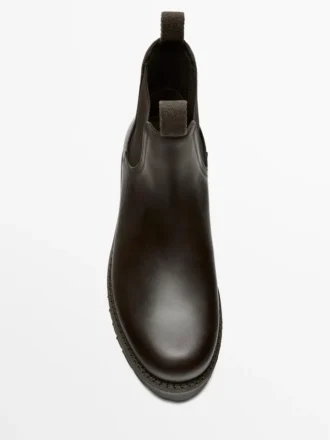 Botas Chelsea de cuero Botas Chelsea de cuero