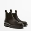 Botas Chelsea de cuero Botas Chelsea de cuero