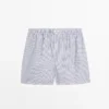 Boxers con estampado de rayas