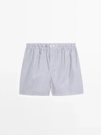 Boxers con estampado de rayas