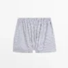 Boxers con estampado de rayas
