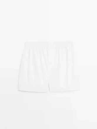 Boxers lisos 100 % algodón