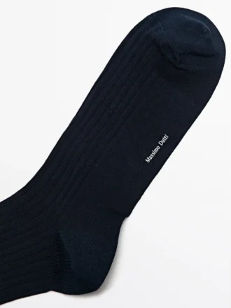 Calcetines de mezcla de algodón acanalados