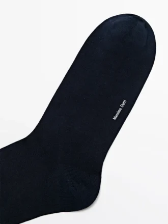 Calcetines de punto liso de mezcla de algodón